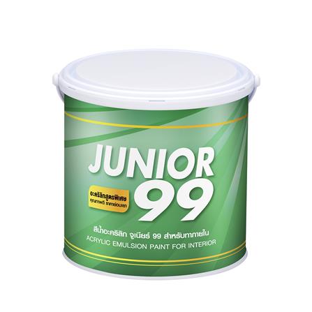 สีน้ำทาภายใน NIPPON PAINT JUNIOR99 300 สีขาว ด้าน 1 แกลลอน_0