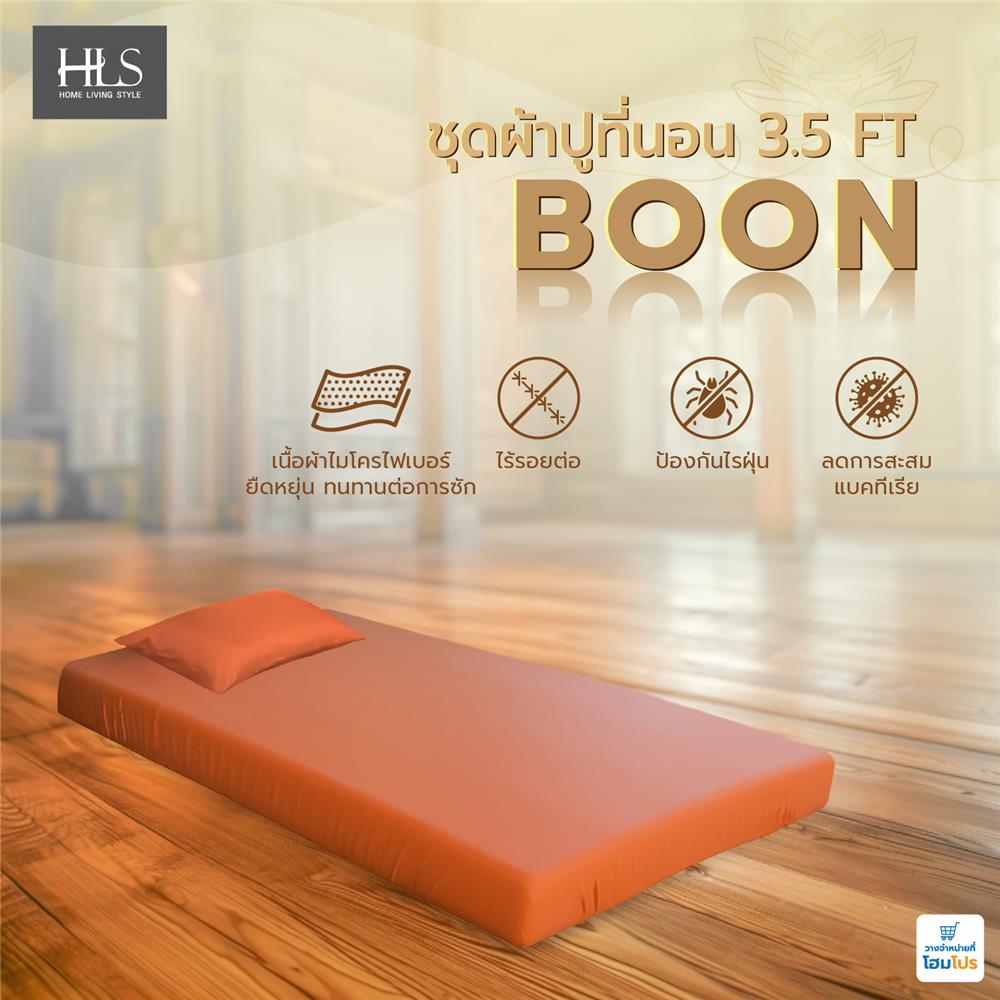 ชุดผ้าปูที่นอน 3.5 ฟุต 2 ชิ้น HOME LIVING STYLE BOON