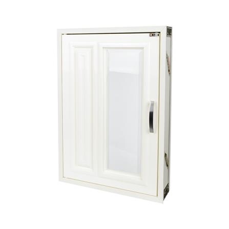 บานซิงค์ CABIN กระจก+ลูกฟัก 44x64 ซม. สีครีม_1