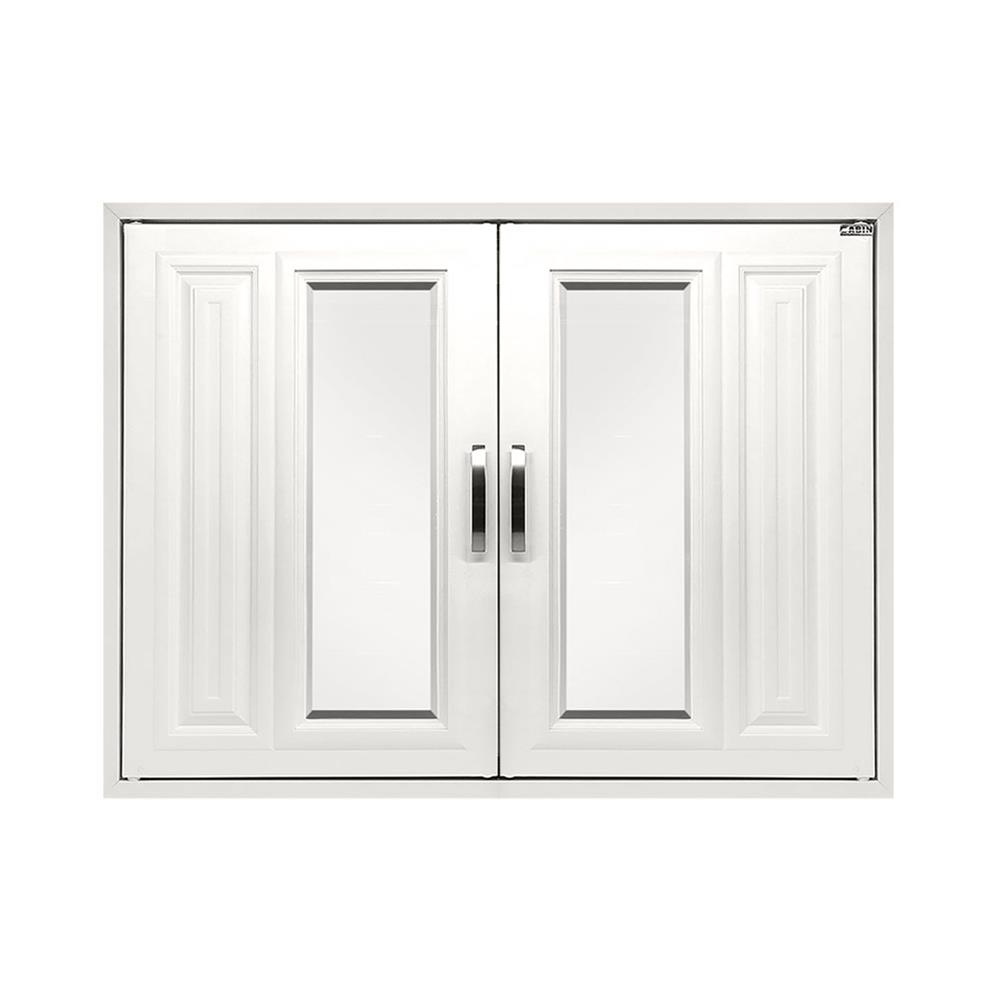 บานซิงค์ CABIN กระจก+ลูกฟัก 84x64 ซม. สีครีม