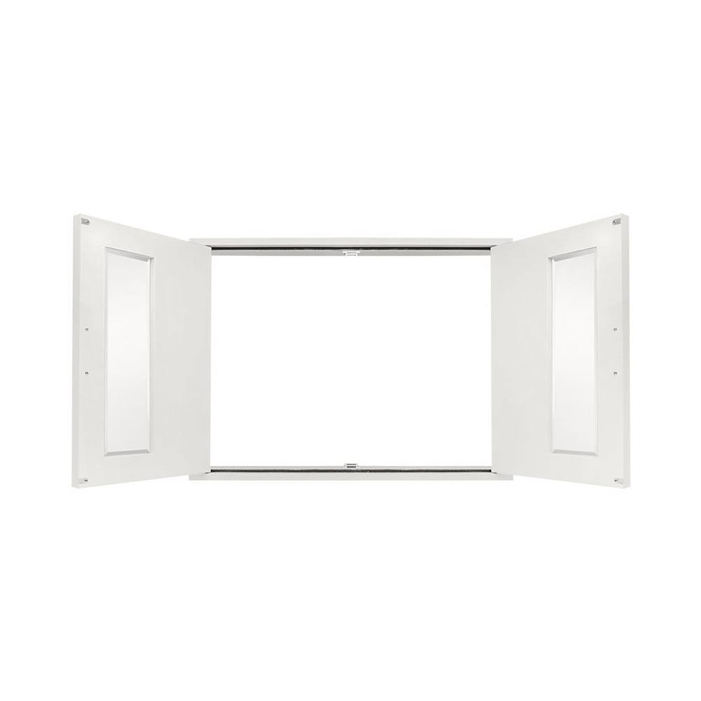 บานซิงค์ CABIN กระจก+ลูกฟัก 84x64 ซม. สีครีม