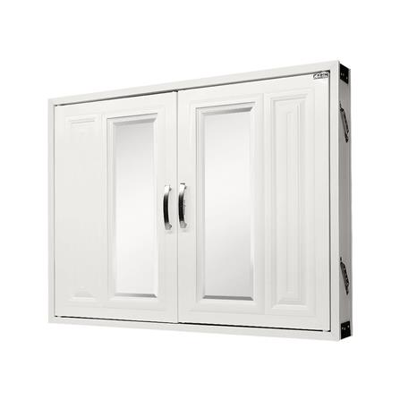 บานซิงค์ CABIN กระจก+ลูกฟัก 84x64 ซม. สีครีม_1