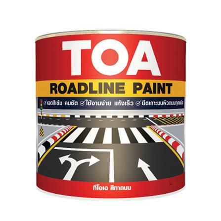 สีทาถนน ไม่สะท้อนแสง TOA ROADLINE 709 สีดำ 1 แกลลอ...