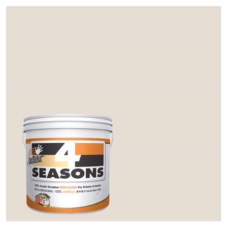 สีน้ำทาภายนอก ชนิดกึ่งเงา TOA 4 SEASONS A6007 สี WHITE AND ORANGE 1 แกลลอน_0