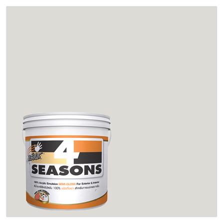 สีน้ำทาภายนอก TOA 4 SEASONS #A5003 GRAYISH WHITE กึ่งเงา 1 แกลลอน_0