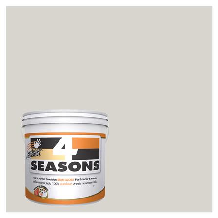สีน้ำทาภายนอก TOA 4 SEASONS #A5002 PASTEL GREY กึ่งเงา 1 แกลลอน_0