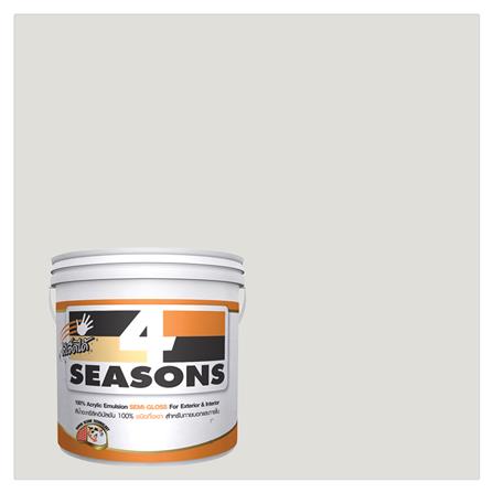สีน้ำทาภายนอก TOA 4 SEASONS A5001 สีเทา กึ่งเงา 1 แกลลอน_0