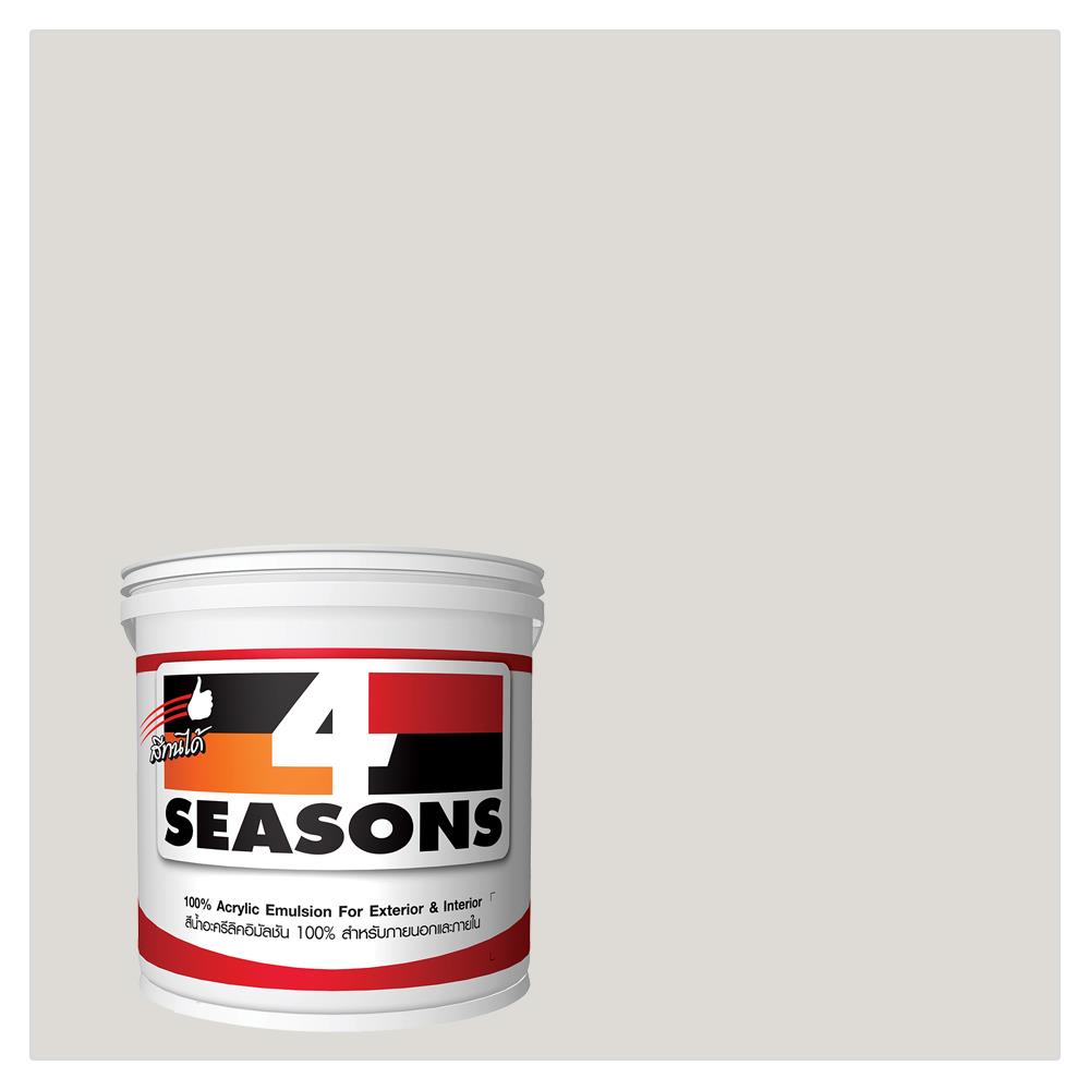 สีน้ำทาภายนอก TOA 4 SEASONS #A5003 GRAYISH WHITE ด้าน 5 แกลลอน