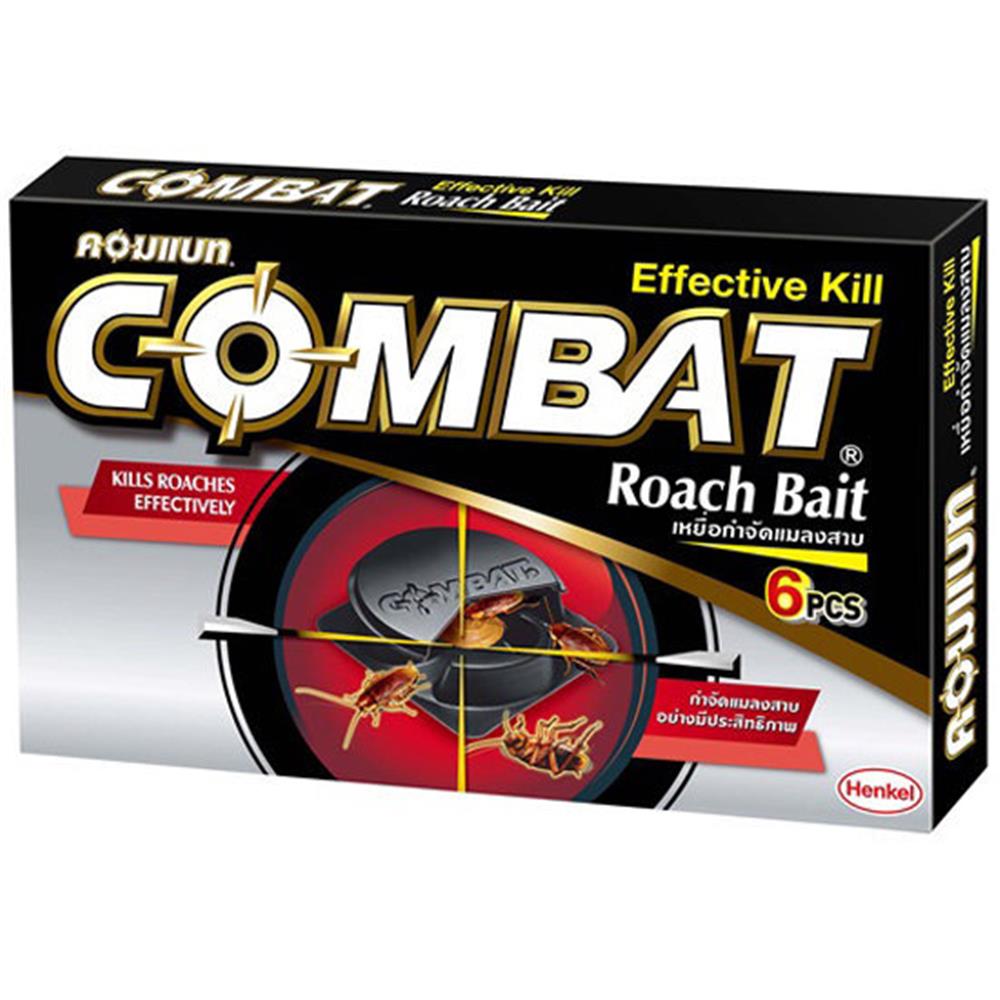 เหยื่อกำจัดแมลงสาบ COMBAT 1.5 ก. แพ็ก 6 ชิ้น