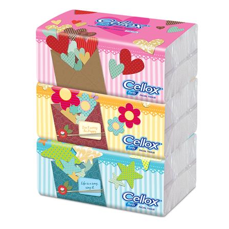 กระดาษเช็ดหน้า CELLOX SOFT PACK 155 แผ่น แพ็ก 3 ชิ้น_0