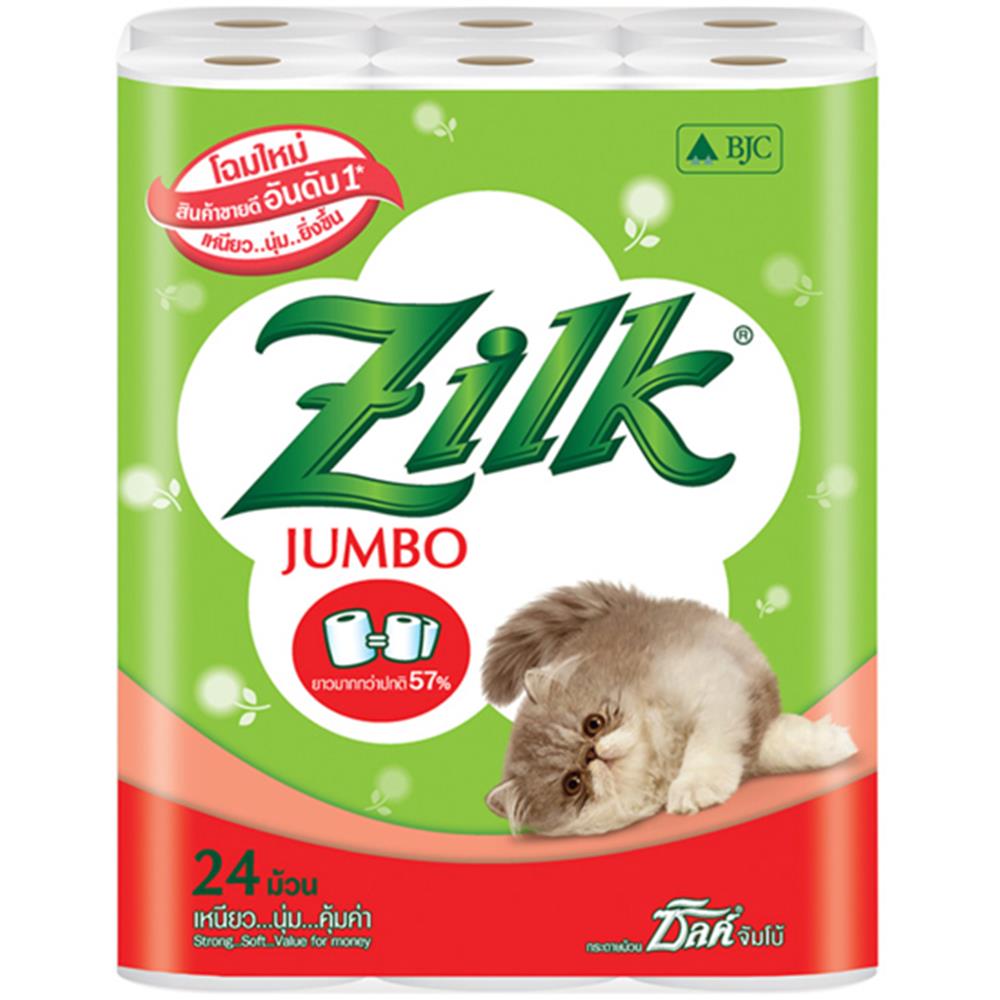 กระดาษชำระ ZILK JUMBO แพ็ค24