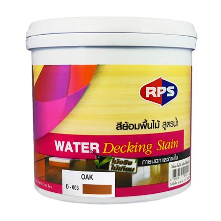 สีย้อมพื้นไม้ สูตรน้ำ RPS สีไม้โอ๊ค เงา 1 แกลลอน