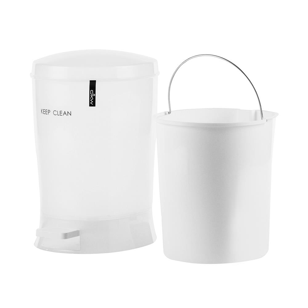 ถังขยะเหยียบรี HH2510P ขนาด 12L สีขาว