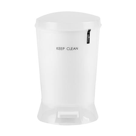 ถังขยะเหยียบรี HH2510P ขนาด 12L สีขาว_1