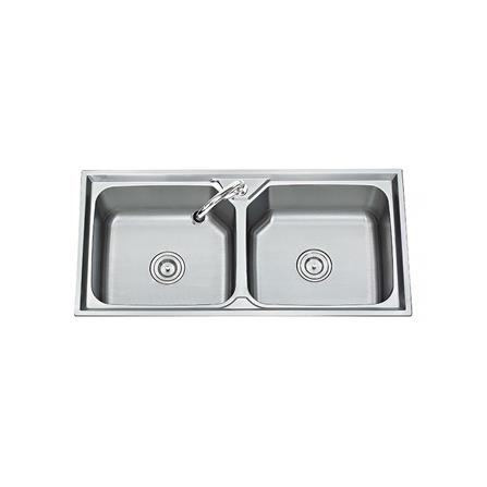 ซิงค์ฝัง 2หลุม TECNOSTAR 201000