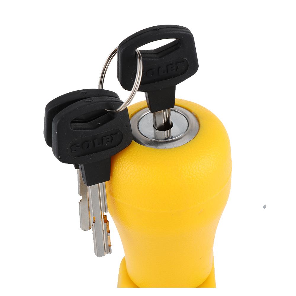 กุญแจล็อกคลัตช์และเบรค SOLEX AM999 สีเหลือง/ดำ