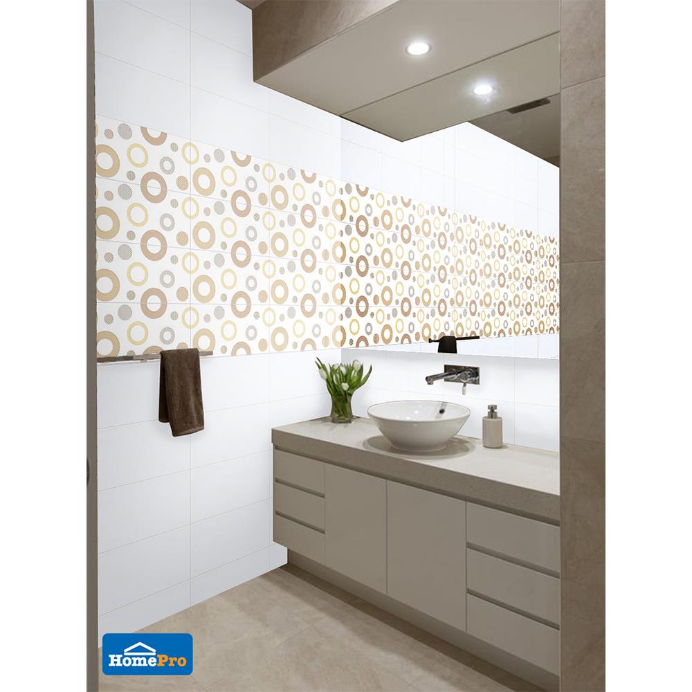 กระเบื้องผนัง 8x16 นิ้ว DURAGRES L-111 ขาว A 1M2