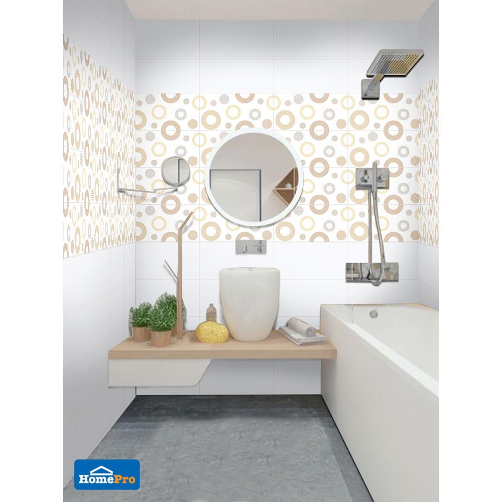 กระเบื้องผนัง 8x16 นิ้ว DURAGRES L-111 ขาว A 1M2