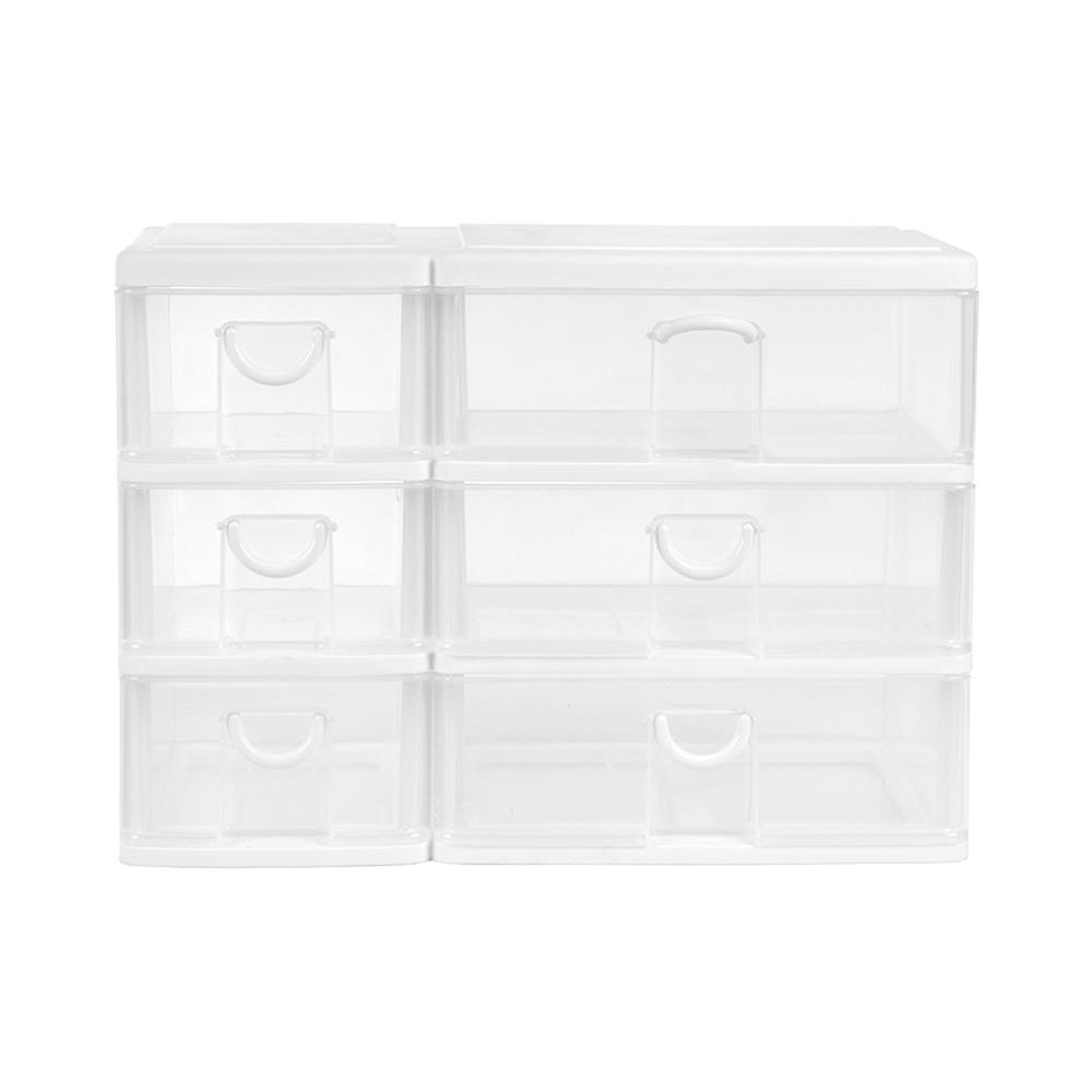 ชั้นลิ้นชักเล็ก 3 ชั้น KEYWAY CK556 38.3x21x27.5 ซม. สีขาว