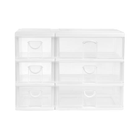 ชั้นลิ้นชักเล็ก 3 ชั้น KEYWAY CK556 38.3x21x27.5 ซม. สีขาว_1