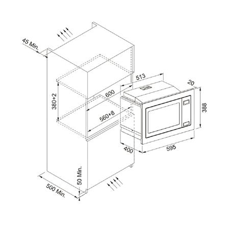 ไมโครเวฟฝังดิจิตอล FRANKE FMWO25NHI 60 ซม._1
