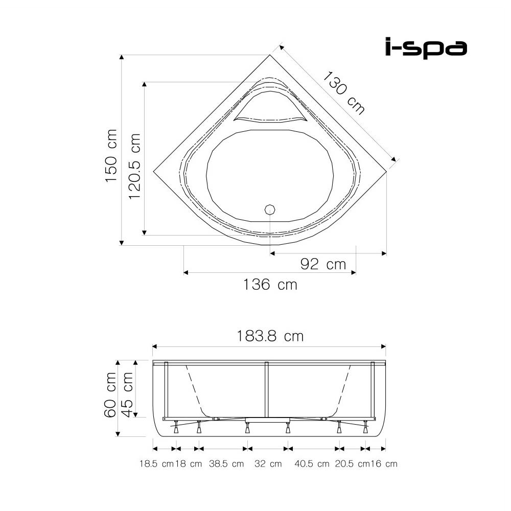 อ่างน้ำวนอัดอากาศ 130 ซม. BD-IZE13001WAF สีขาว