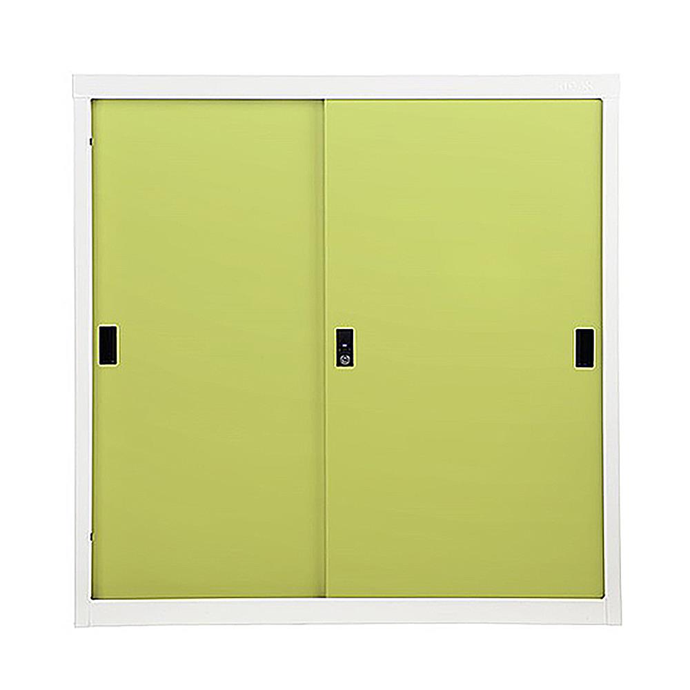 ตู้เหล็กบานเลื่อนทึบ KIOSK SOD-3 DG/GR สีเขียว