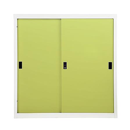 ตู้เหล็กบานเลื่อนทึบ KIOSK SOD-3 DG/GR สีเขียว