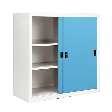ตู้เหล็กบานเลื่อนทึบ KIOSK SOD-3 DG/BO สีฟ้า_2