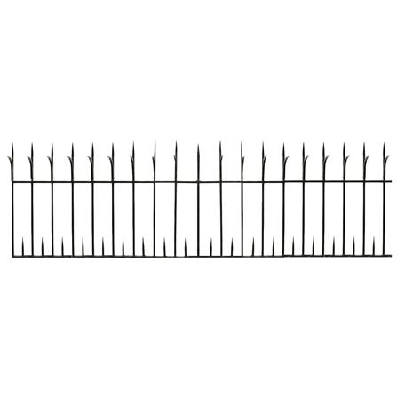 รั้วเหล็กสำเร็จรูป SPIKE 1002 0.6X2 ม. สีดำ_1