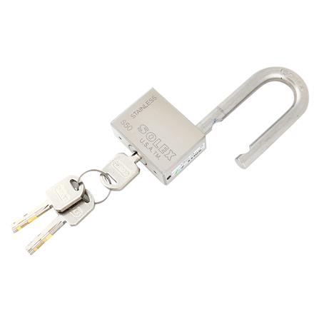 กุญแจลูกปืน SOLEX S50L-PREMIUM 50 มม. สีสเตนเลส_1