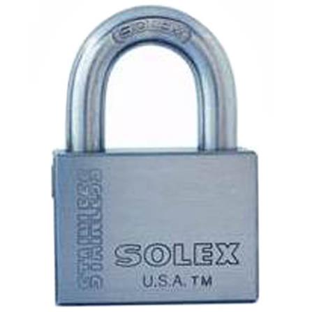 กุญแจลูกปืน SOLEX S50 50 มม. สีเงิน