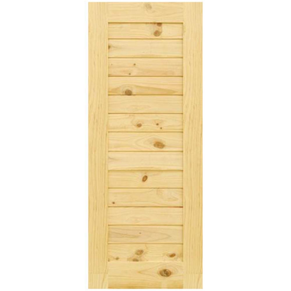 ประตูไม้สนนิวซีแลนด์ D2D ECO PINE-001 80X200 ซม.