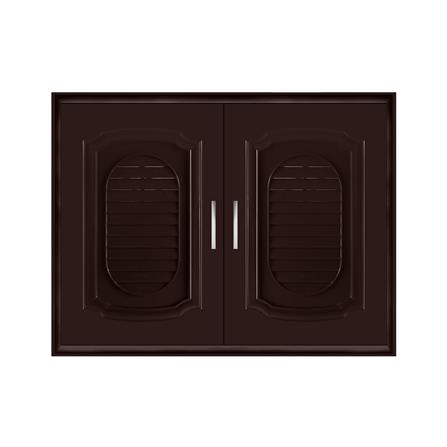 บานซิงค์ QUEEN เกล็ดแก้ว 85 x 65 ซม. สีโอ๊ค_0