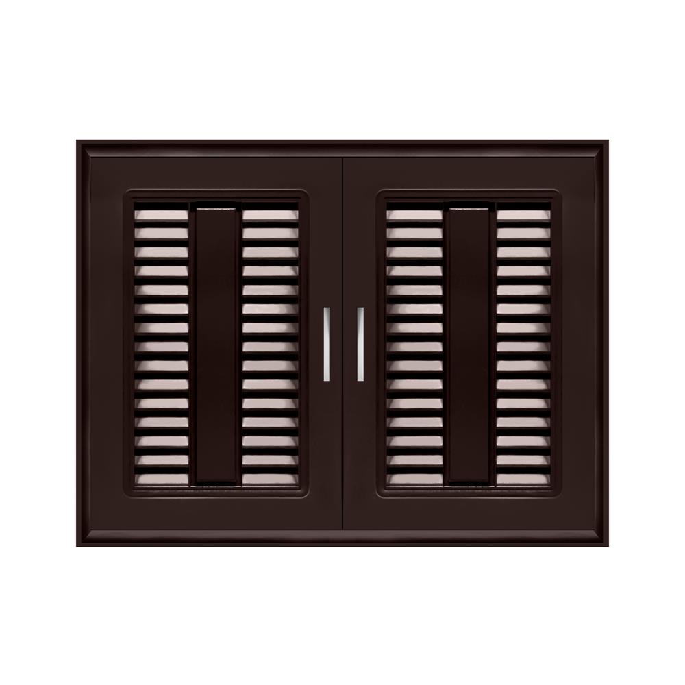 บานซิงค์ QUEEN เกล็ดมณี 85x65 ซม. สีโอ๊ค