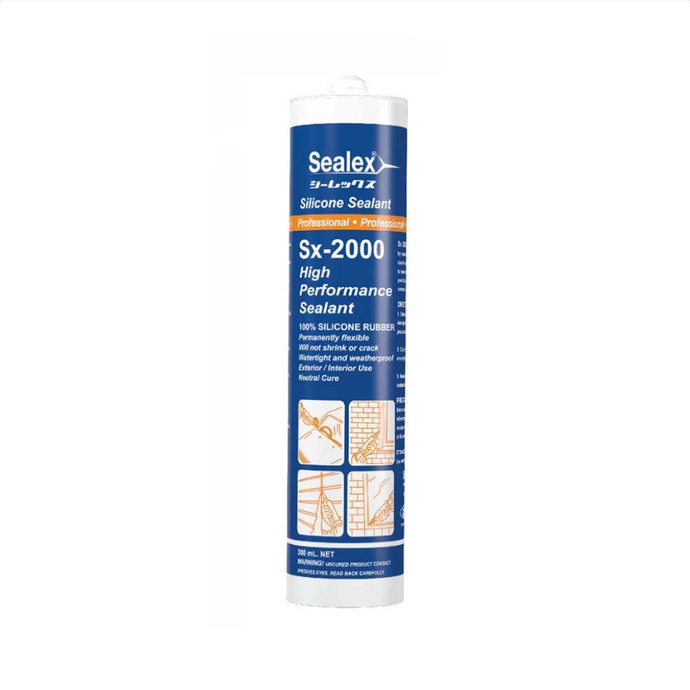 ซิลิโคนไร้กรด SEALEX SX-2000 300 มล. สีใส