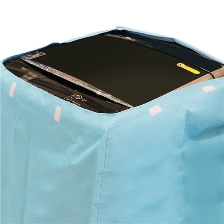 ผ้าคลุมเครื่องซักผ้าฝาบน 10 กก. CKR PLASTIC F-T004 70X74X110 ซม. สีฟ้าทึบ_2