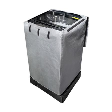 ผ้าคลุมเครื่องซักผ้าฝาบน 8-10 กก. CKR PLASTIC F-T003 64X64X96 ซม. สีเทาทึบ_2