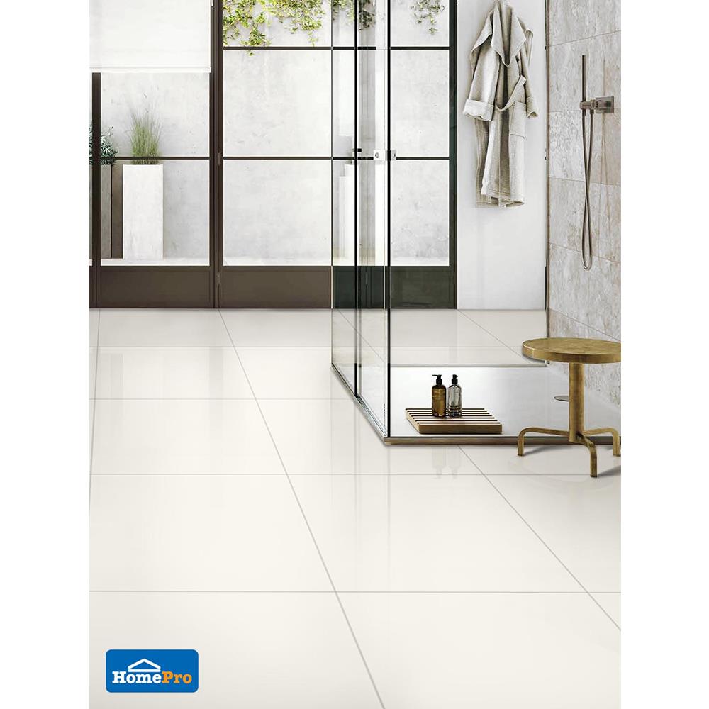 กระเบื้องพื้น 60x60 ซม. TARA ซุปเปอร์ไวท์นาโน II 1.44M2