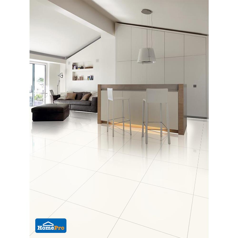 กระเบื้องพื้น 60x60 ซม. TARA ซุปเปอร์ไวท์นาโน II 1.44M2