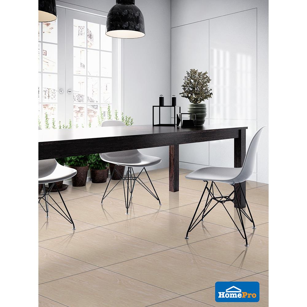 กระเบื้องพื้น 60x60 ซม. ไมเน่ นาโนครีม III 1.44M2