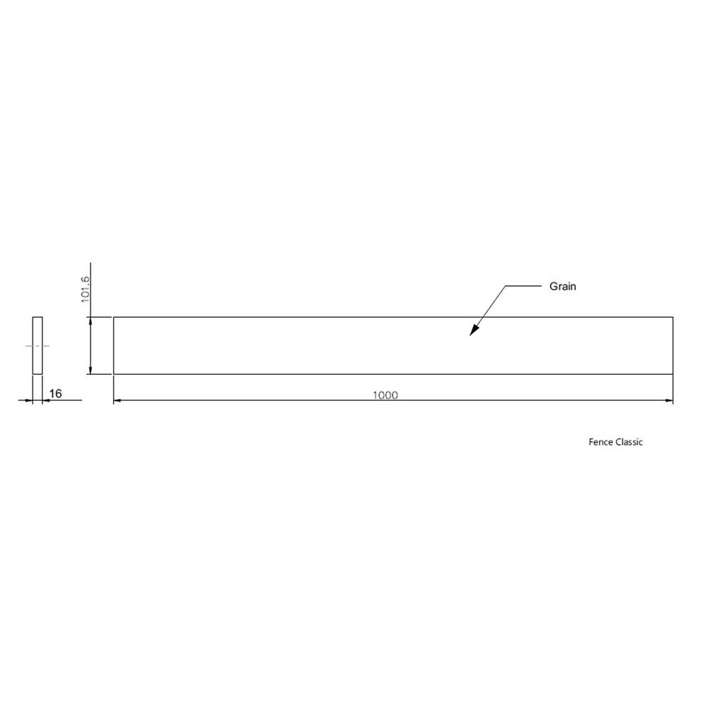 ไม้รั้ว หัวตัด CONWOOD ชัยพฤกษ์ หน้า 4 นิ้ว 10X100X1.6 ซม. สีขาวงาช้าง