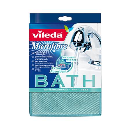 ผ้าไมโครไฟเบอร์ทำความสะอาดสำหรับห้องน้ำ VILEDA 17.5x25cm สีฟ้า_0