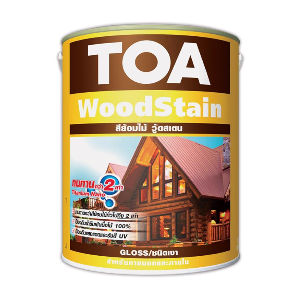 สีย้อมไม้ TOA WOODSTAIN G07 สีไม้สักทอง เงา 1 แกลลอน