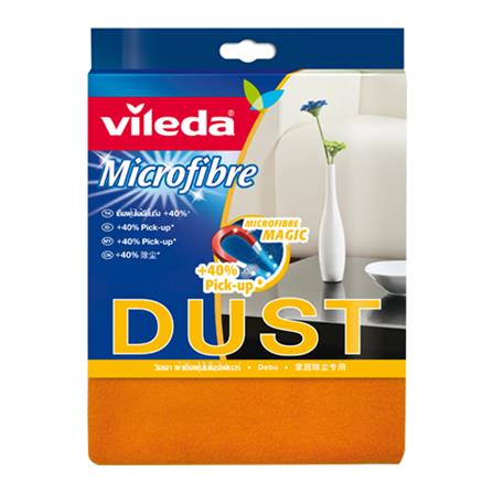 ผ้าไมโครไฟเบอร์เก็บฝุ่น VILEDA 17.5x25 ซม. สีส้ม