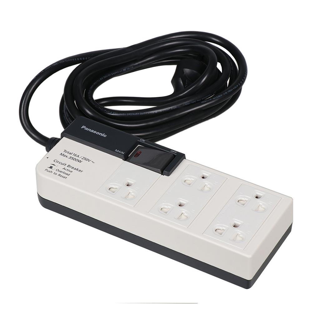 รางปลั๊กไฟ 5 ช่อง PANASONIC WCHG 28352 3 ม.