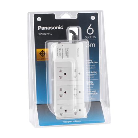 รางปลั๊กไฟ 6 ช่อง PANASONIC WCHG 2836 3 ม._2