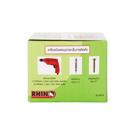 สกรูปลายสว่านหัวเวเฟอร์ RHINO 8X1 นิ้ว 400 ชิ้น_2