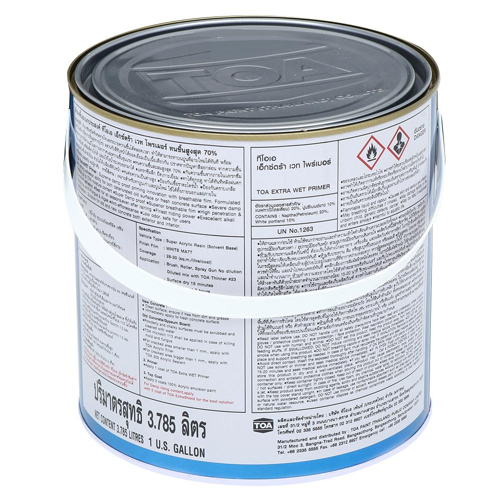 สีรองพื้นปูนใหม่ TOA EXTRAWET PRIMER #EP999 ด้าน 1 แกลลอน
