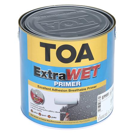 สีรองพื้นปูนใหม่ TOA EXTRAWET PRIMER #EP999 ด้าน 1 แกลลอน_0